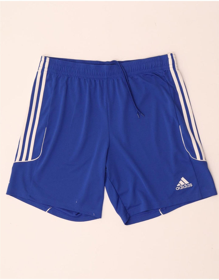 Мужские спортивные шорты Adidas Climalite XL синие из полиэстера