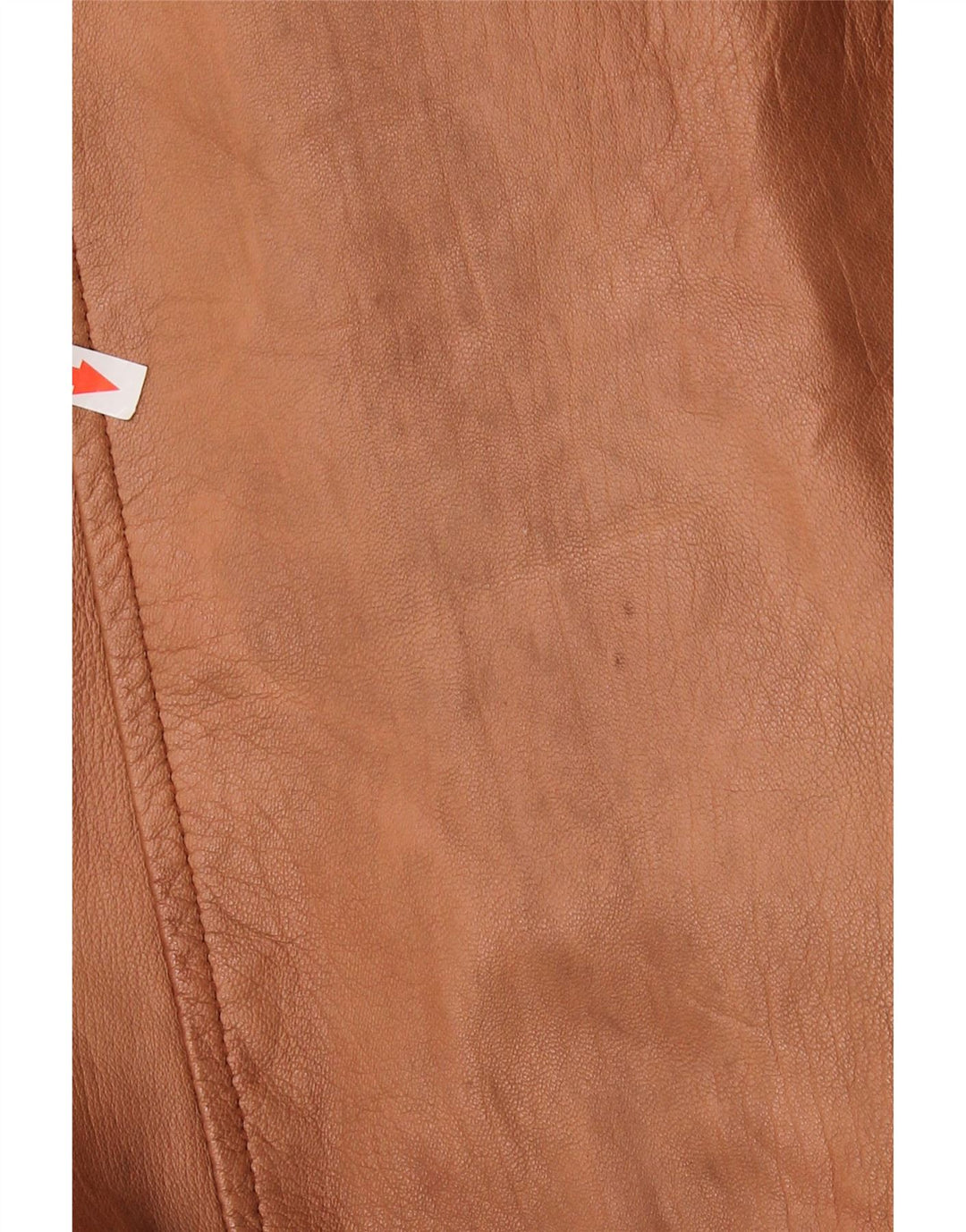 Винтажная женская дубленка оверсайз UK 16, большая коричневая