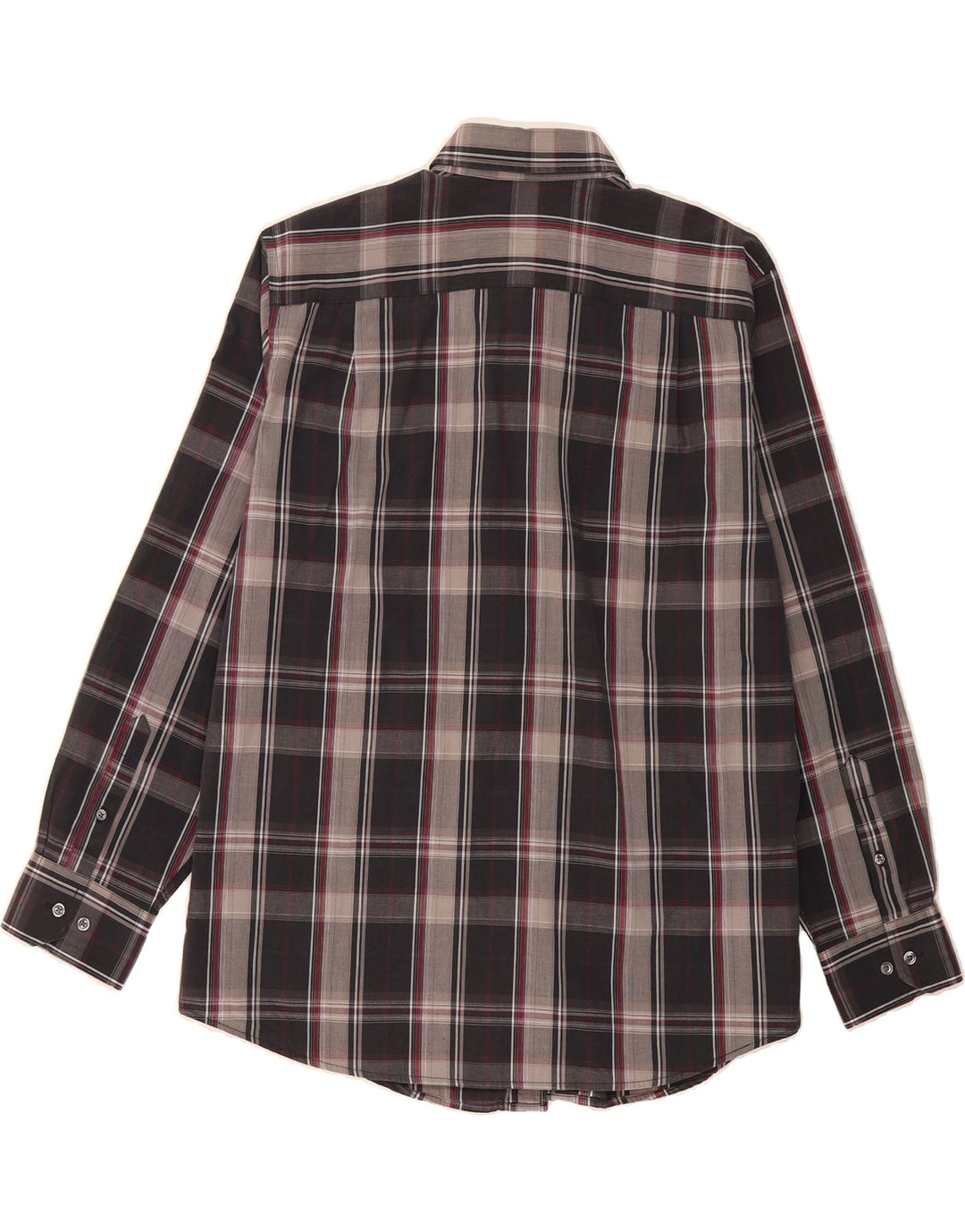 DOCKERS Mens Shirt Size 16 16 1/2 Large Grey Check Cotton Vintage Dockers and Second-Hand Dockers from Messina Hembry 