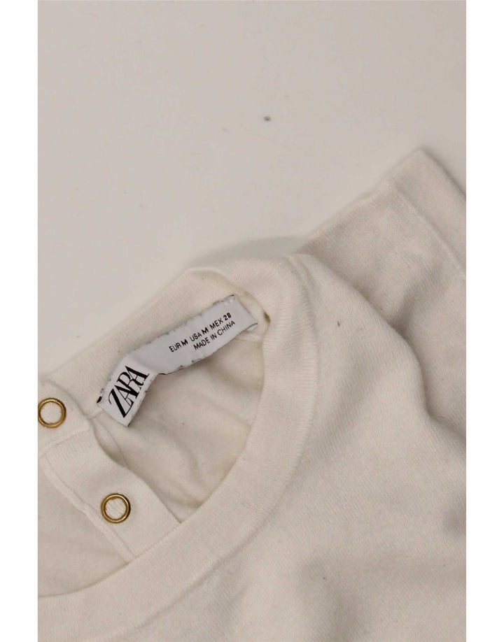 Женский жилет Zara UK 12, средний белый