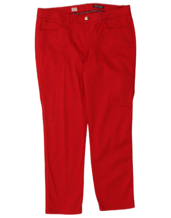 Tommy Hilfiger Женские повседневные брюки узкого кроя Milan RW W33 L27, красный хлопок