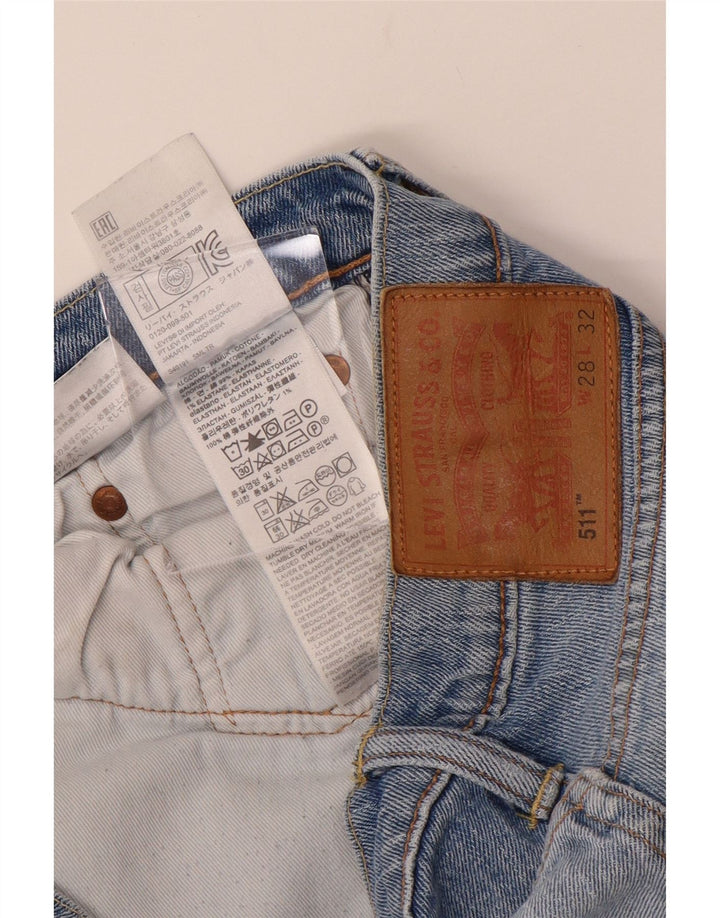 Мужские джинсы LEVI'S 511 Slim W28 L32 Синие, хлопок