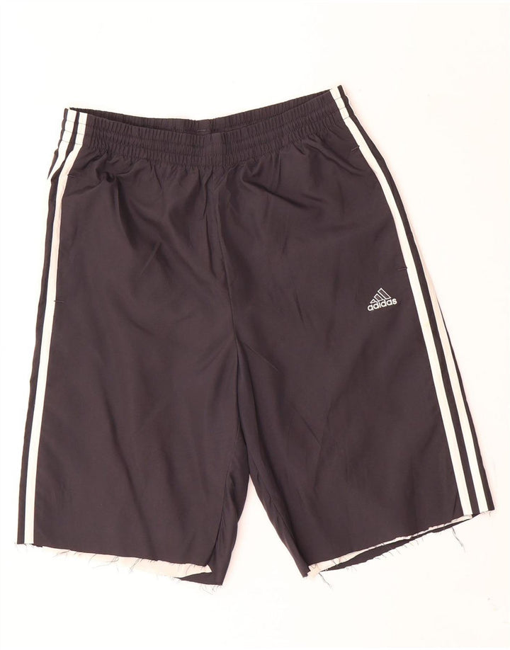 Женские спортивные шорты Adidas UK 10, маленькие черные из полиэстера