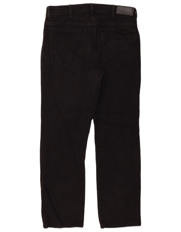 Мужские прямые джинсы Wrangler W34 L29, черный хлопок