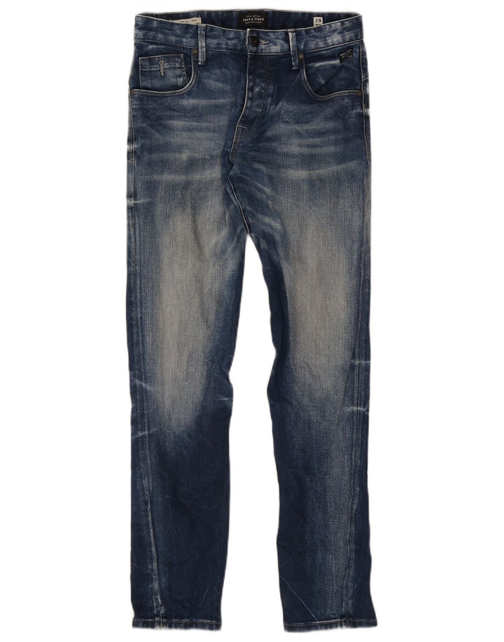 Мужские прямые джинсы Jack & Jones Mike W29 L32, синий хлопок