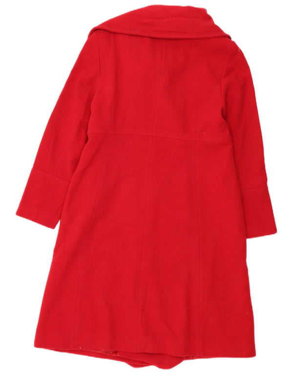 Phase Eight Womens Overcoat UK 14 Large Red Wool