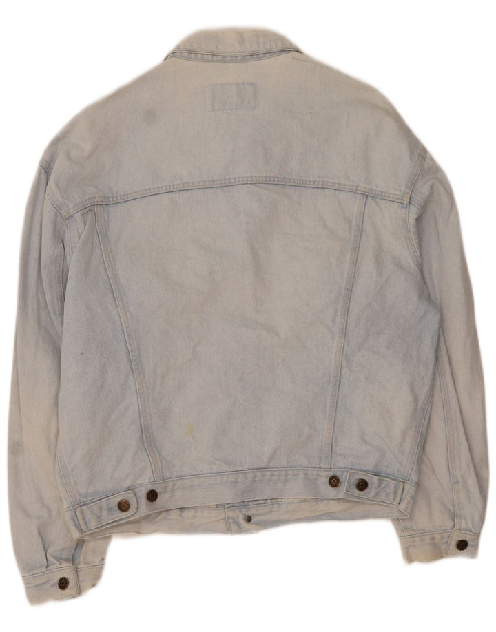 CARRERA Mens Denim Jacket UK 40 Large Blue Cotton