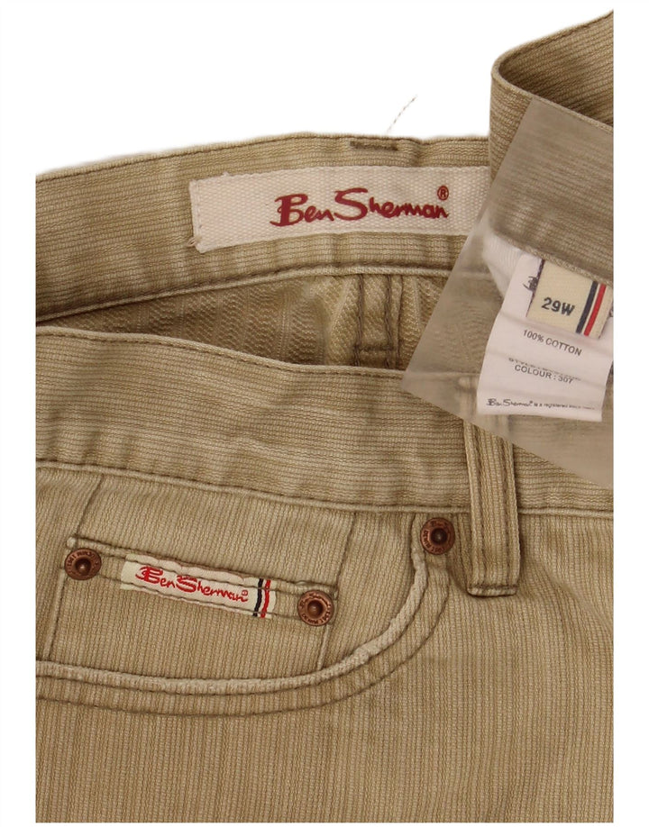 Мужские повседневные брюки Ben Sherman Bootcut W29 L30, хлопок цвета хаки