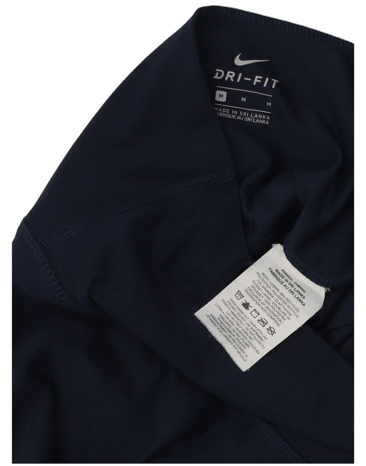 Женские леггинсы NIKE Dri Fit UK 12, средний темно-синий, полиэстер