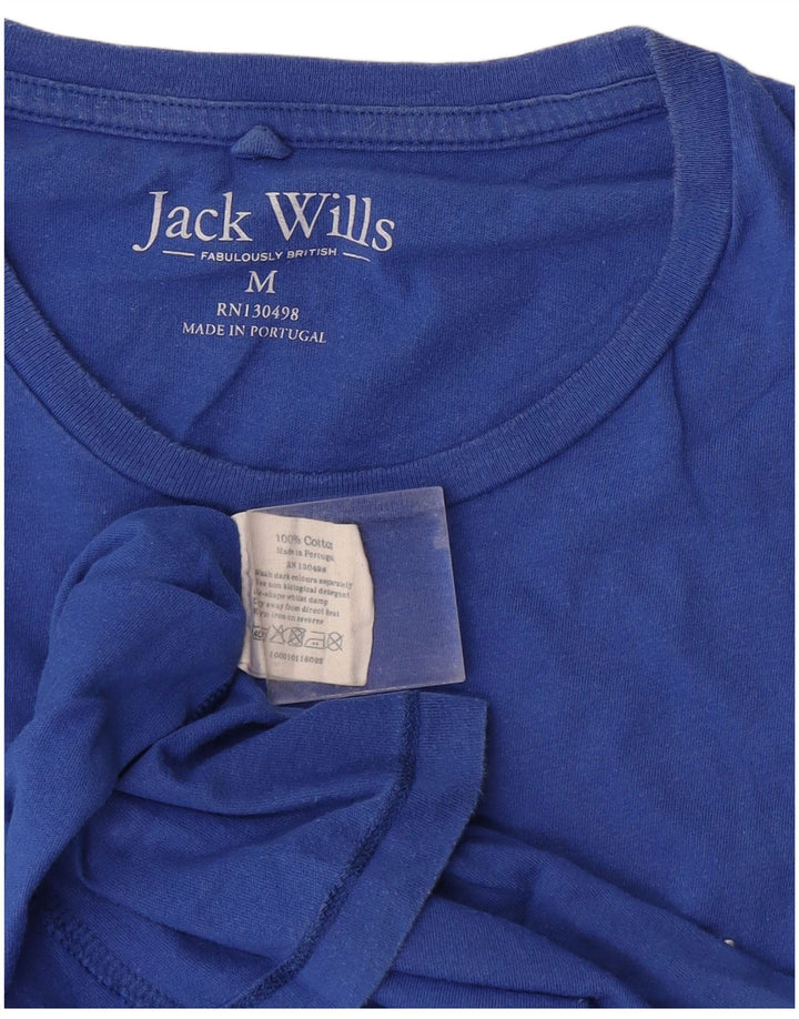 Мужская футболка Jack Wills из хлопка среднего синего цвета