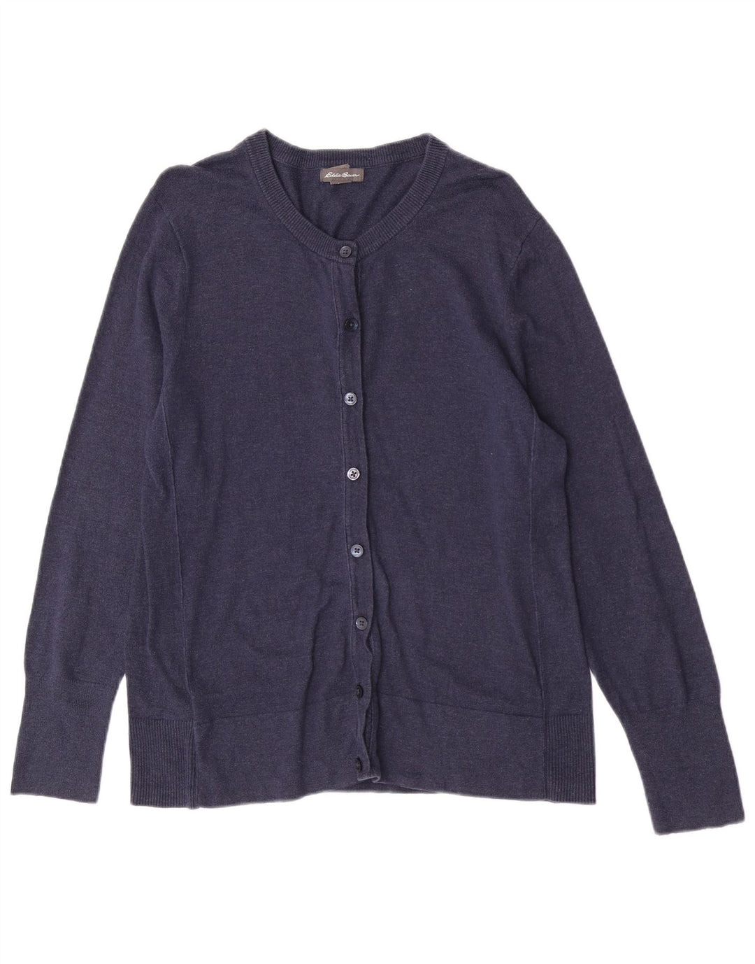Женский кардиган стандартного кроя Eddie Bauer, Великобритания 14, большой темно-синий