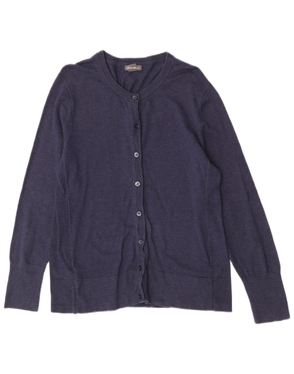 Женский кардиган стандартного кроя Eddie Bauer, Великобритания 14, большой темно-синий