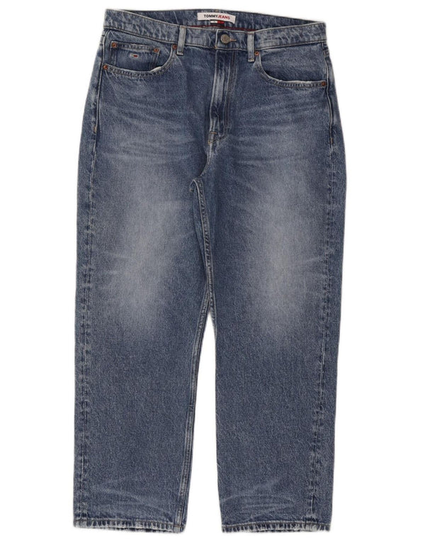 TOMMY HILFIGER Женские укороченные джинсы W31 L25 Синие, хлопок