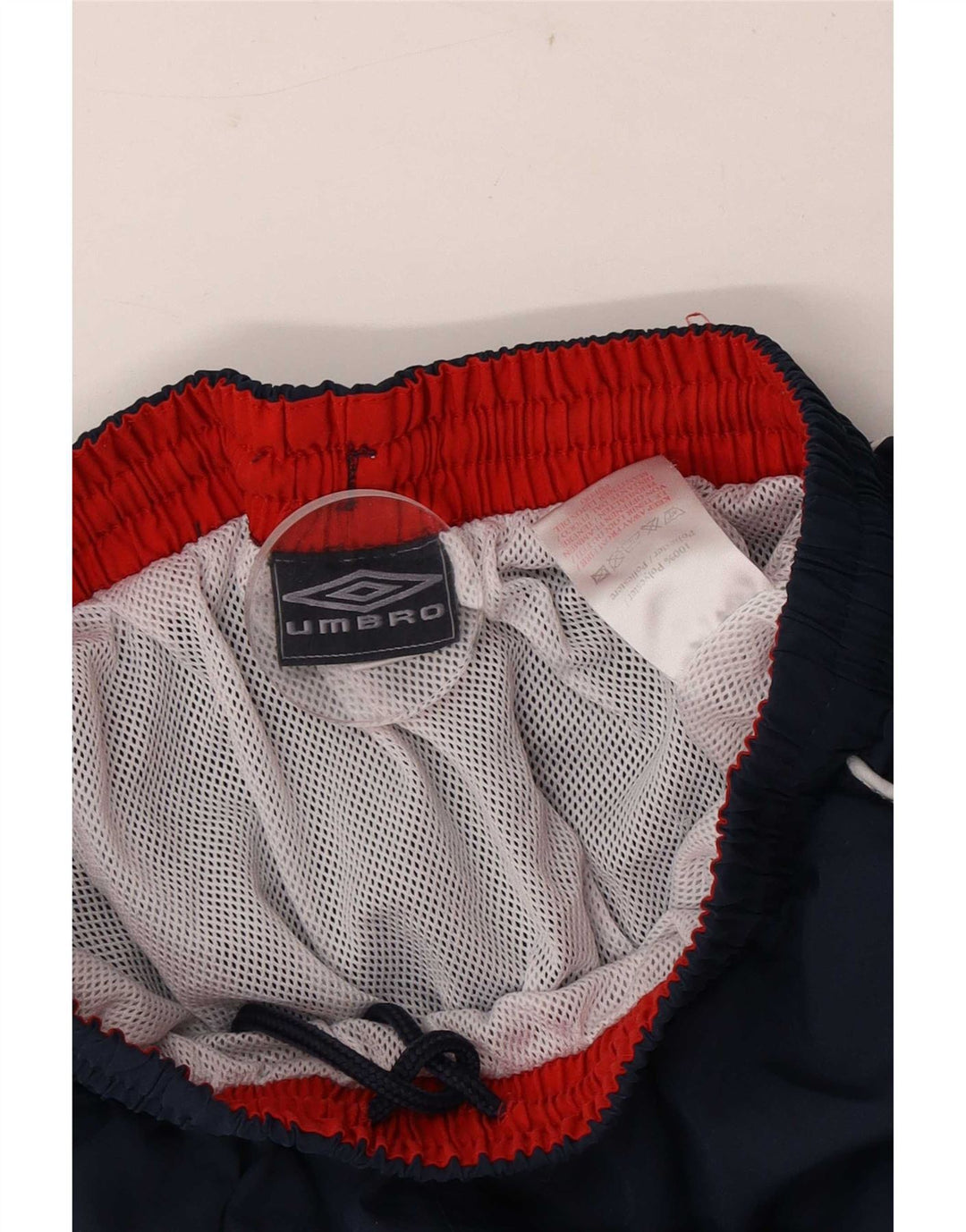 Umbro Мужские спортивные шорты с графикой среднего размера, темно-синие, полиэстер