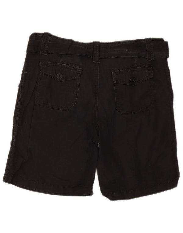 Женские повседневные шорты Marks & Spencer UK 12 Medium W30, черный хлопок
