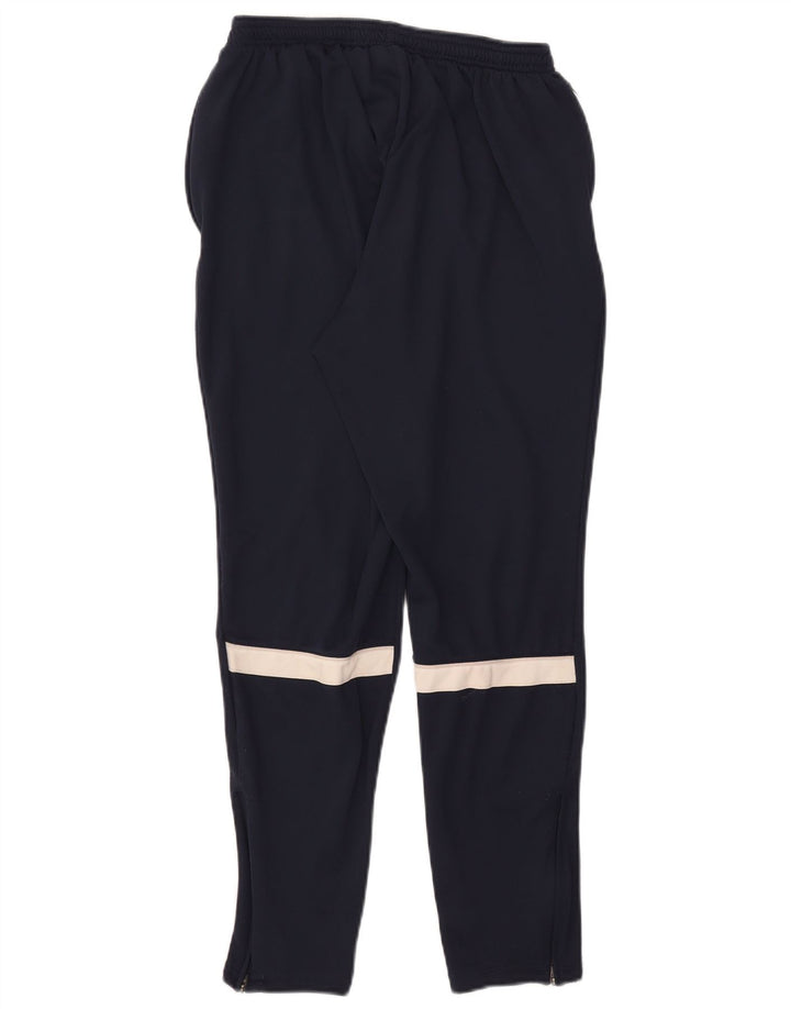 Мужские спортивные брюки Nike Dri Fit, большие темно-синие брюки из полиэстера