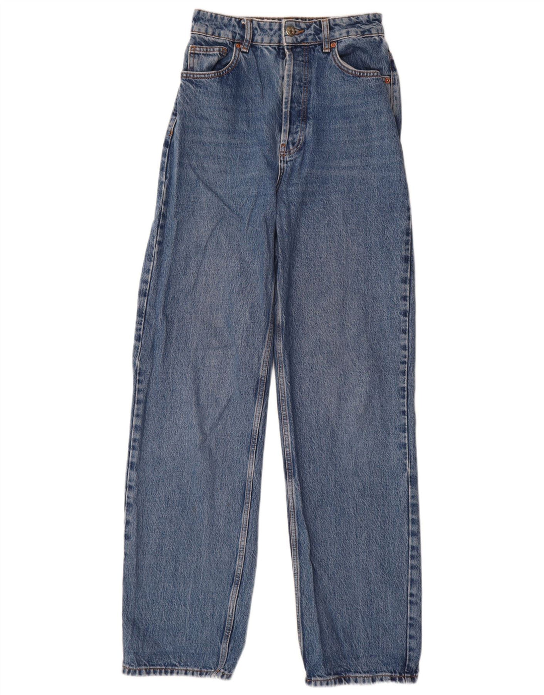 Женские прямые джинсы Topshop W26 L30 синие, хлопок