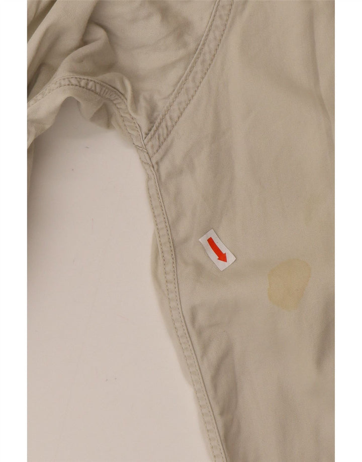 LEE Мужская рубашка большого размера из хлопка в стиле вестерн бежевого цвета