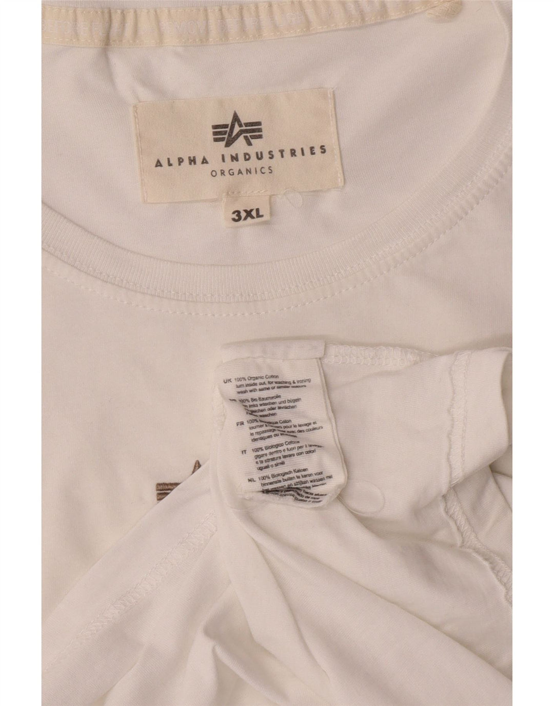 ALPHA INDUSTRIES Женский жилет с рисунком UK 22 3XL Белый хлопок