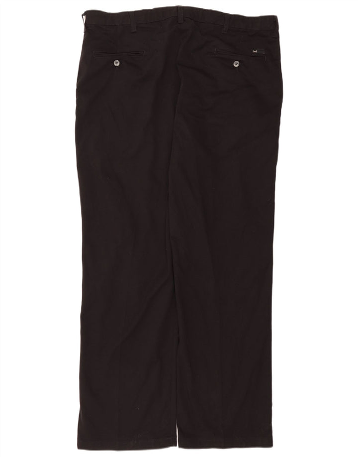 Мужские прямые брюки-чиносы LEE на заказ W40 L32, черные хлопковые