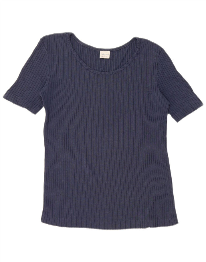 Женская футболка Benetton Top UK 12 Medium Navy Blue