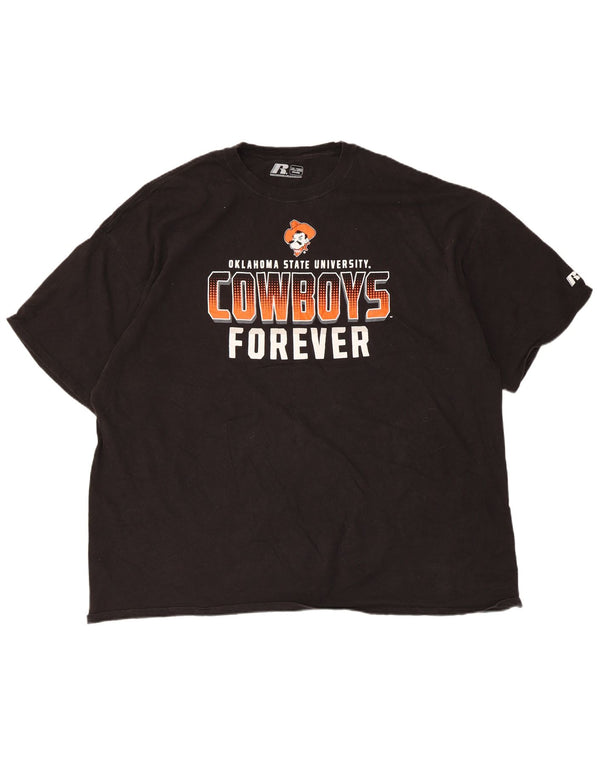 Мужская футболка Russell Athletic Oklahoma State Cowboys с рисунком 3XL, черная