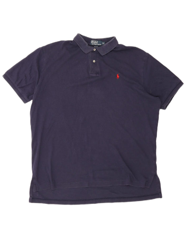 Мужская рубашка-поло POLO RALPH LAUREN XL, темно-синяя, хлопок
