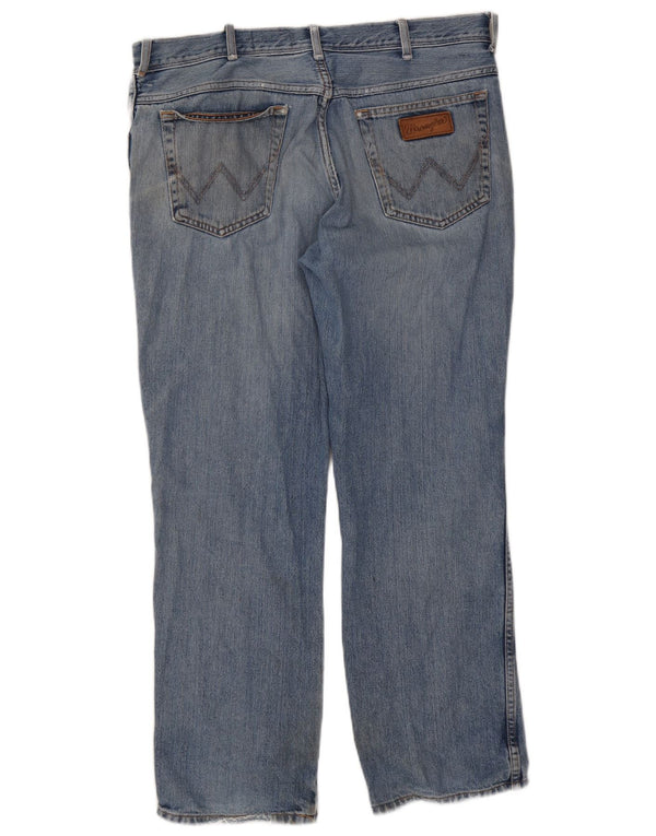 Мужские прямые джинсы Wrangler Texas W38 L30, синий хлопок