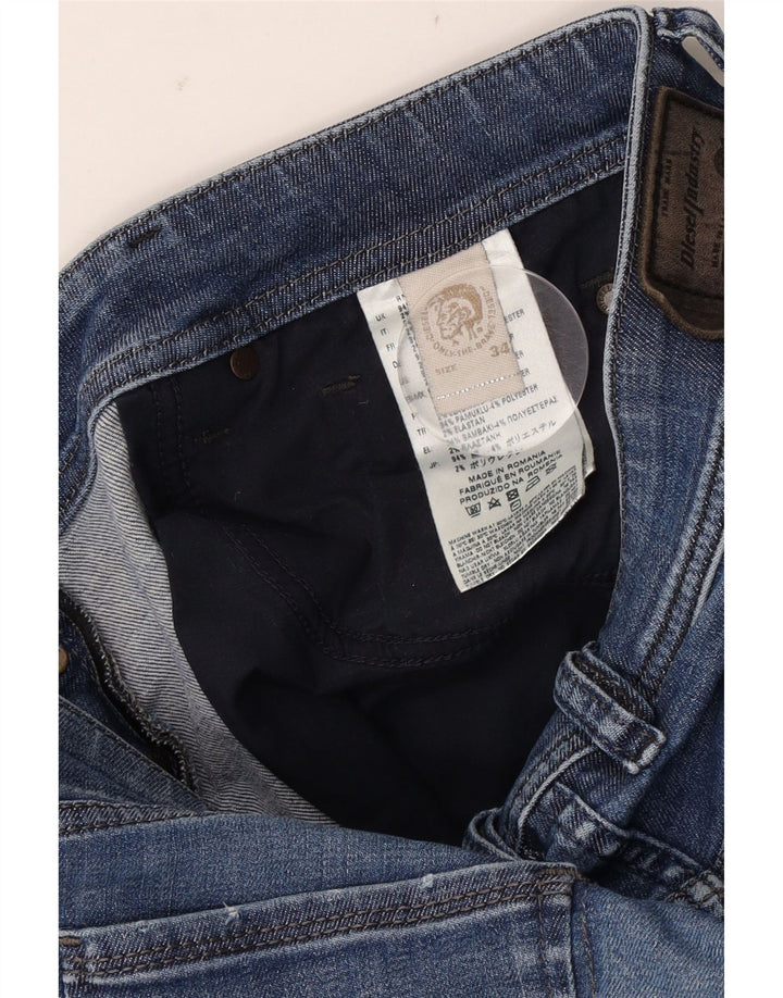 Мужские зауженные джинсы Diesel Thanaz W34 L30, синий хлопок