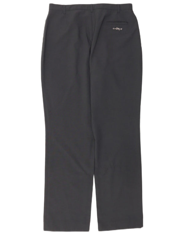 Черные женские прямые повседневные брюки Chervo W30 L32, черный полиэстер