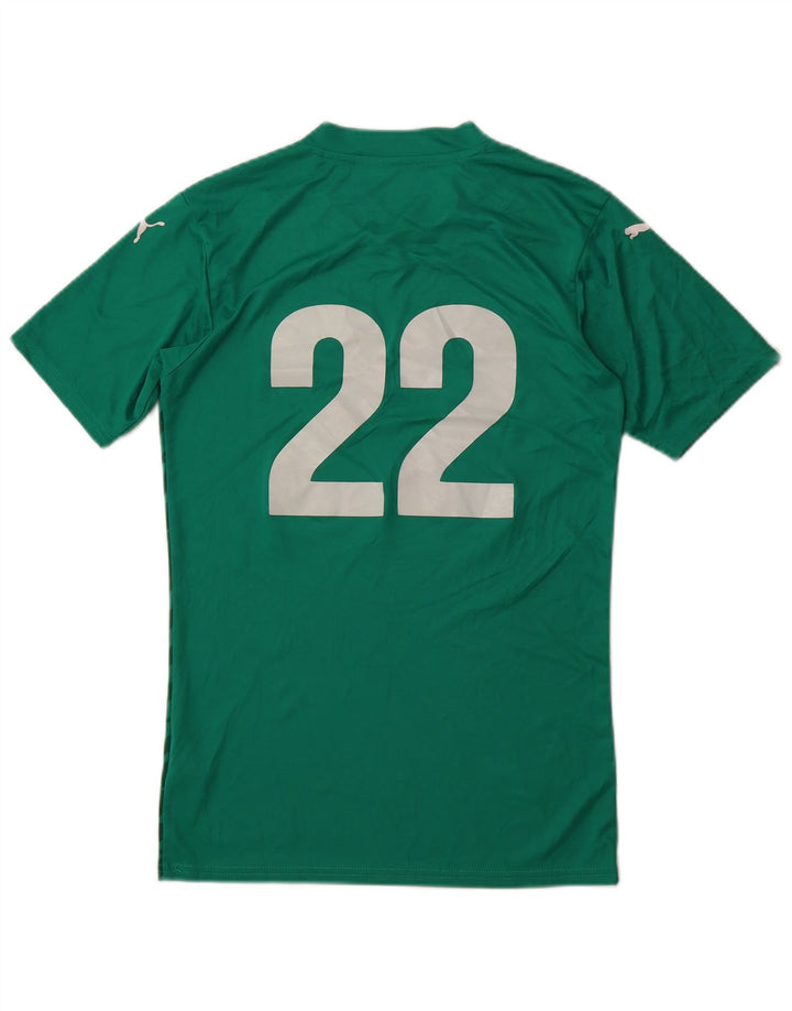 Мужская футболка PUMA с рисунком, маленький зеленый полиэстер с геометрическим рисунком