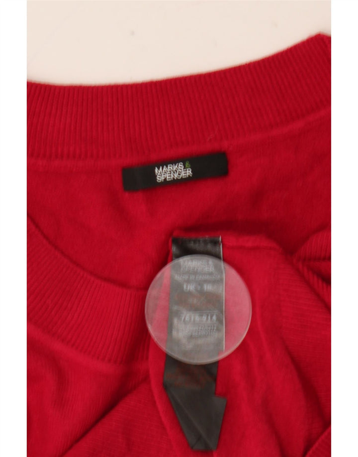 Женский укороченный кардиган MARKS & SPENCER UK 10, маленький розовый акрил