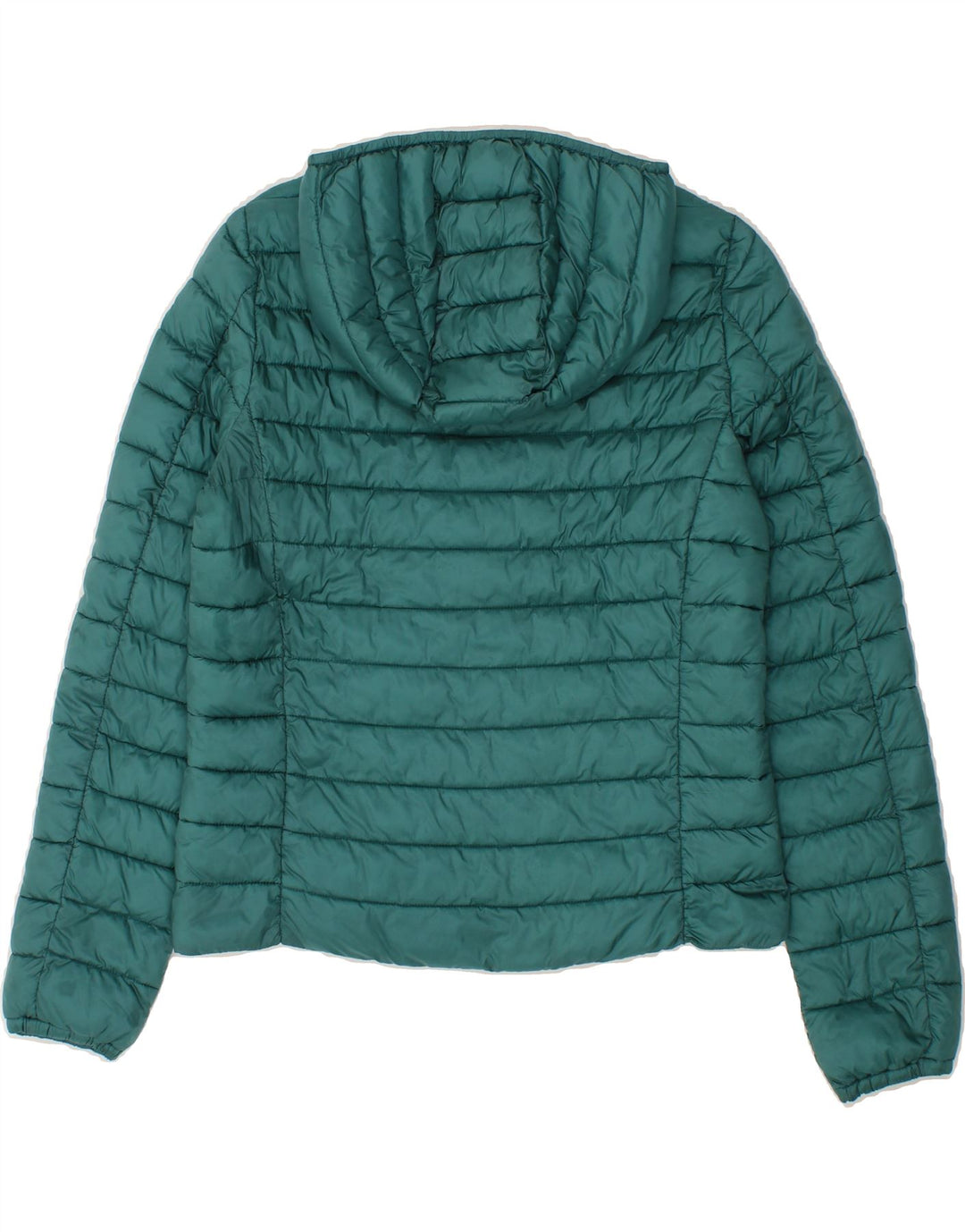 MARELLA Womens EMME Hooded Padded Jacket UK 14 Medium   Green Polyester Vintage Marella and Second-Hand Marella from Messina Hembry 