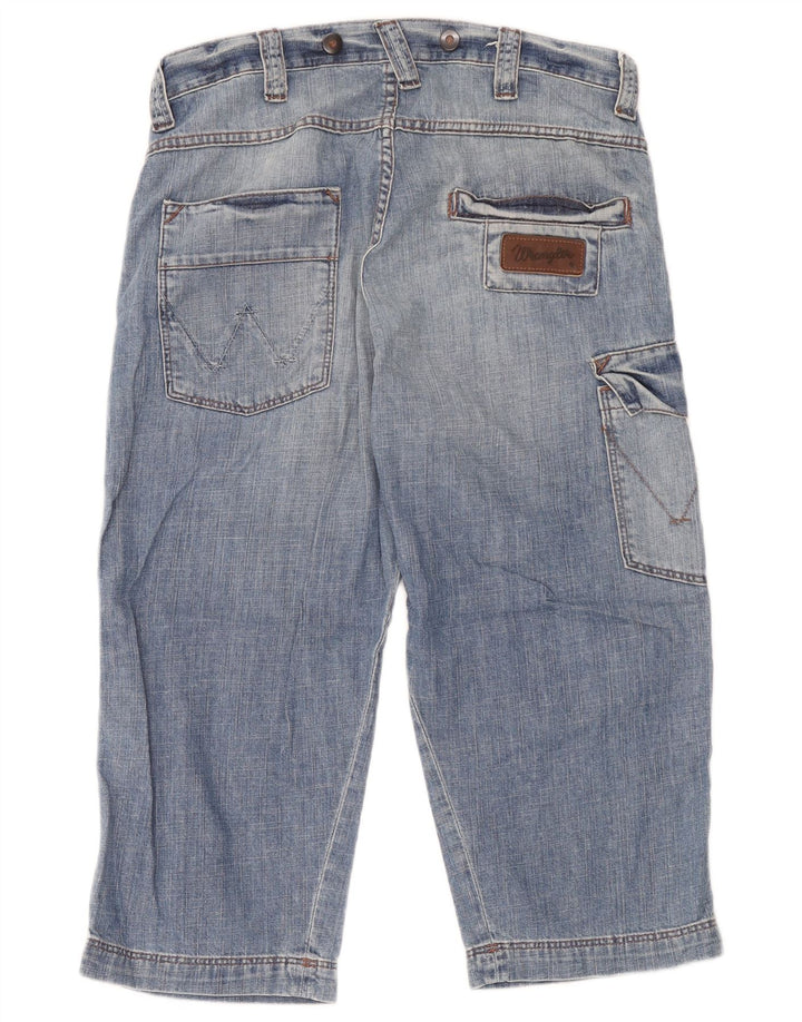 Мужские джинсовые шорты карго Wrangler W30, средний синий хлопок