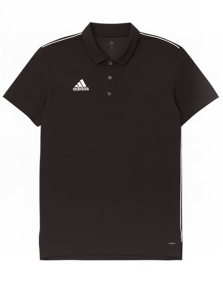 Мужская рубашка-поло Adidas Climalite, средний черный полиэстер