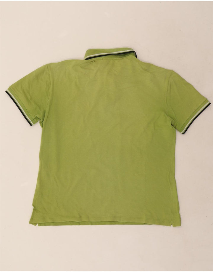 Мужская рубашка поло Fred Perry, хлопковая большая зеленая полоска