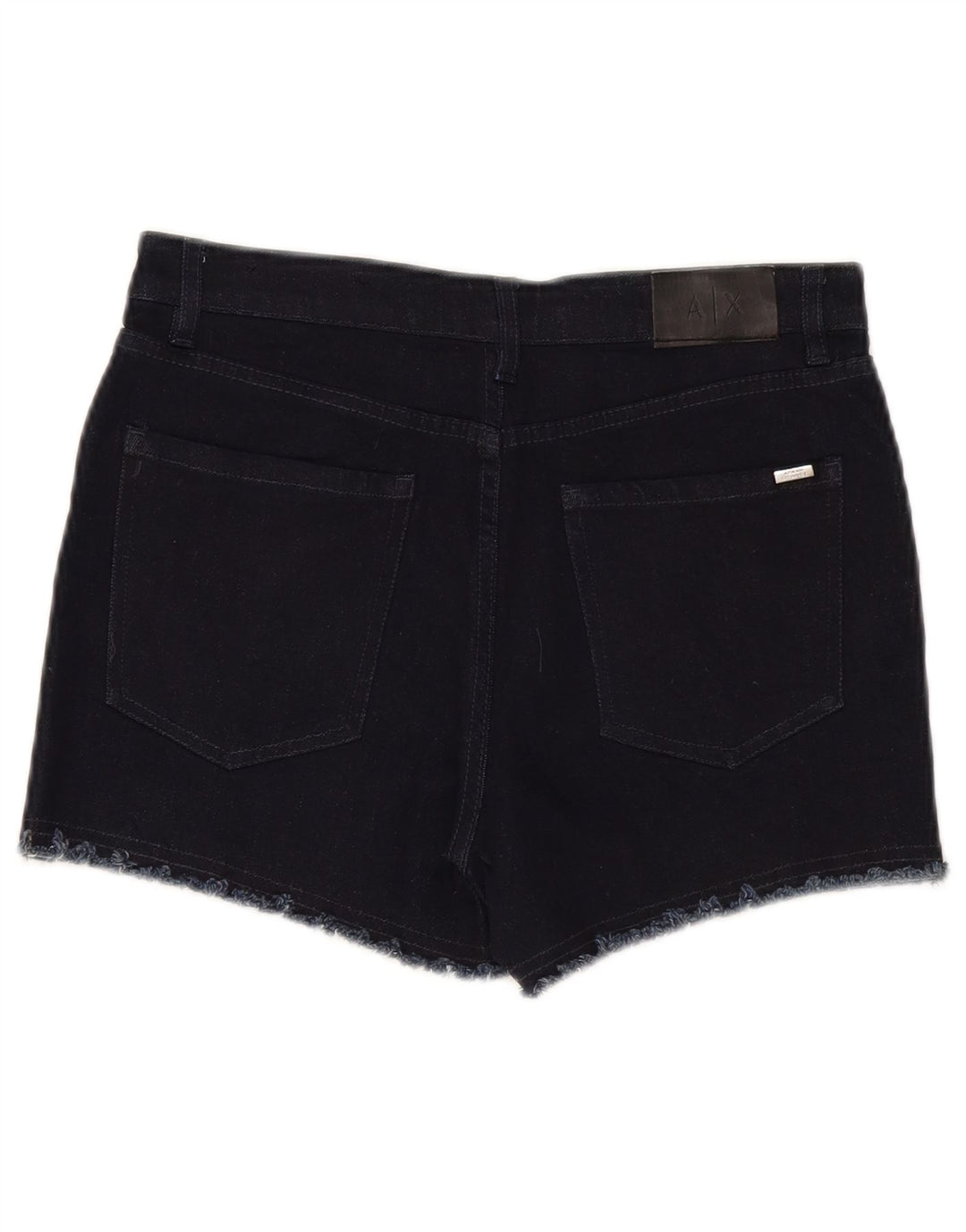 Женские джинсовые шорты Armani Exchange со средней посадкой W26, черные, хлопковые