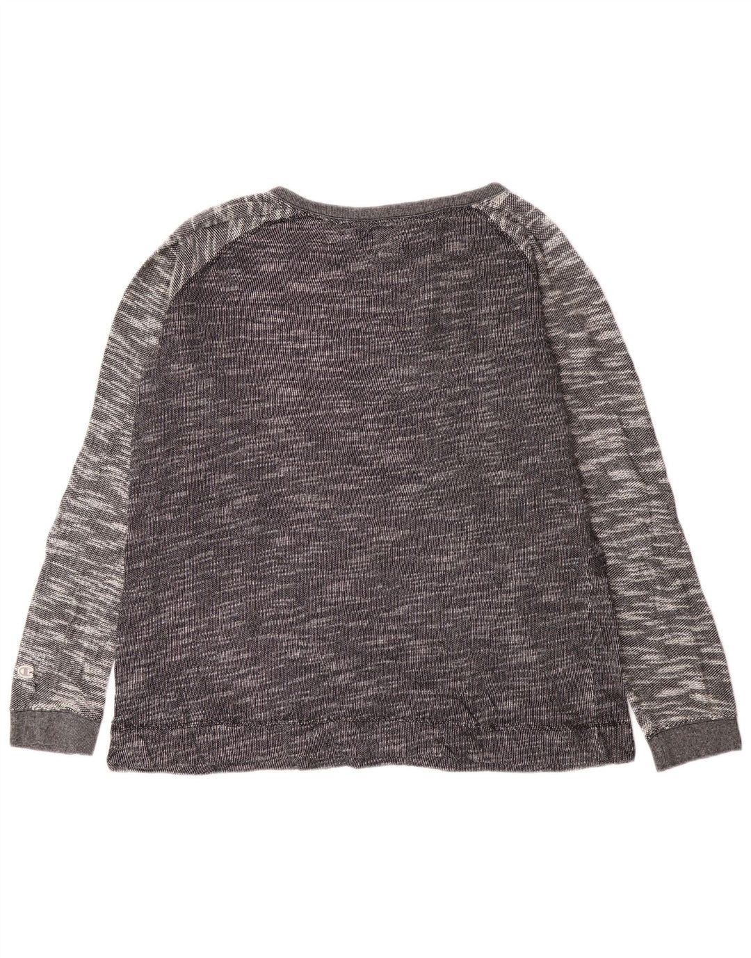 Женский топ Champion с длинным рукавом, Великобритания, 18 XL, серый хлопок с крапинками