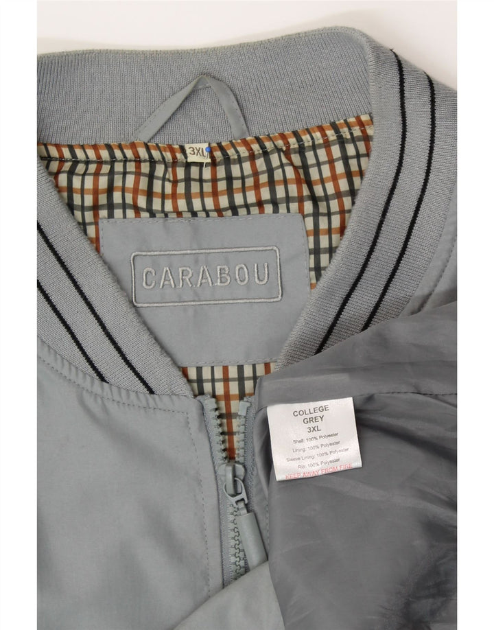 Мужская куртка-бомбер CARABOU UK 46 3XL Серый Полиэстер