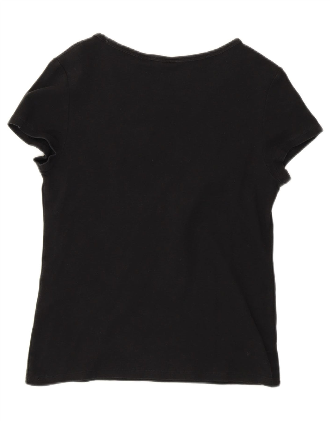 LEVI'S Womens T-Shirt Top UK 14 Large Black Vintage Levi's and Second-Hand Levi's from Messina Hembry 