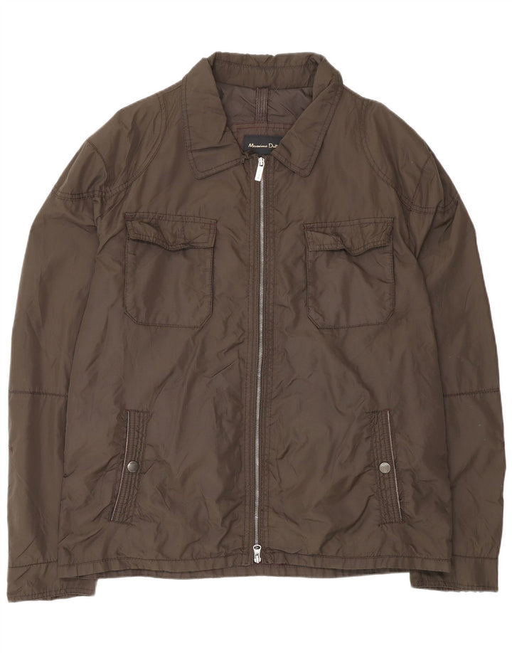 Мужская куртка Massimo Dutti UK 44 2XL Коричневый нейлон