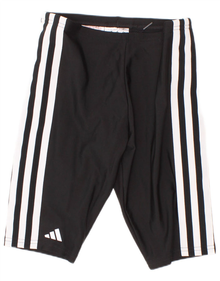 Леггинсы-капри Adidas Aeroready для мальчиков 7-8 лет, черные из полиамида