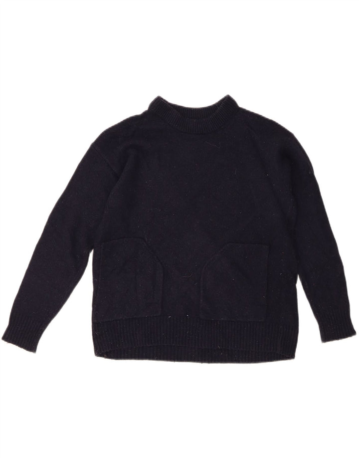 Женский джемпер с вырезом «лодочка» J. Crew, размер UK 10, маленький, темно-синий, вискоза