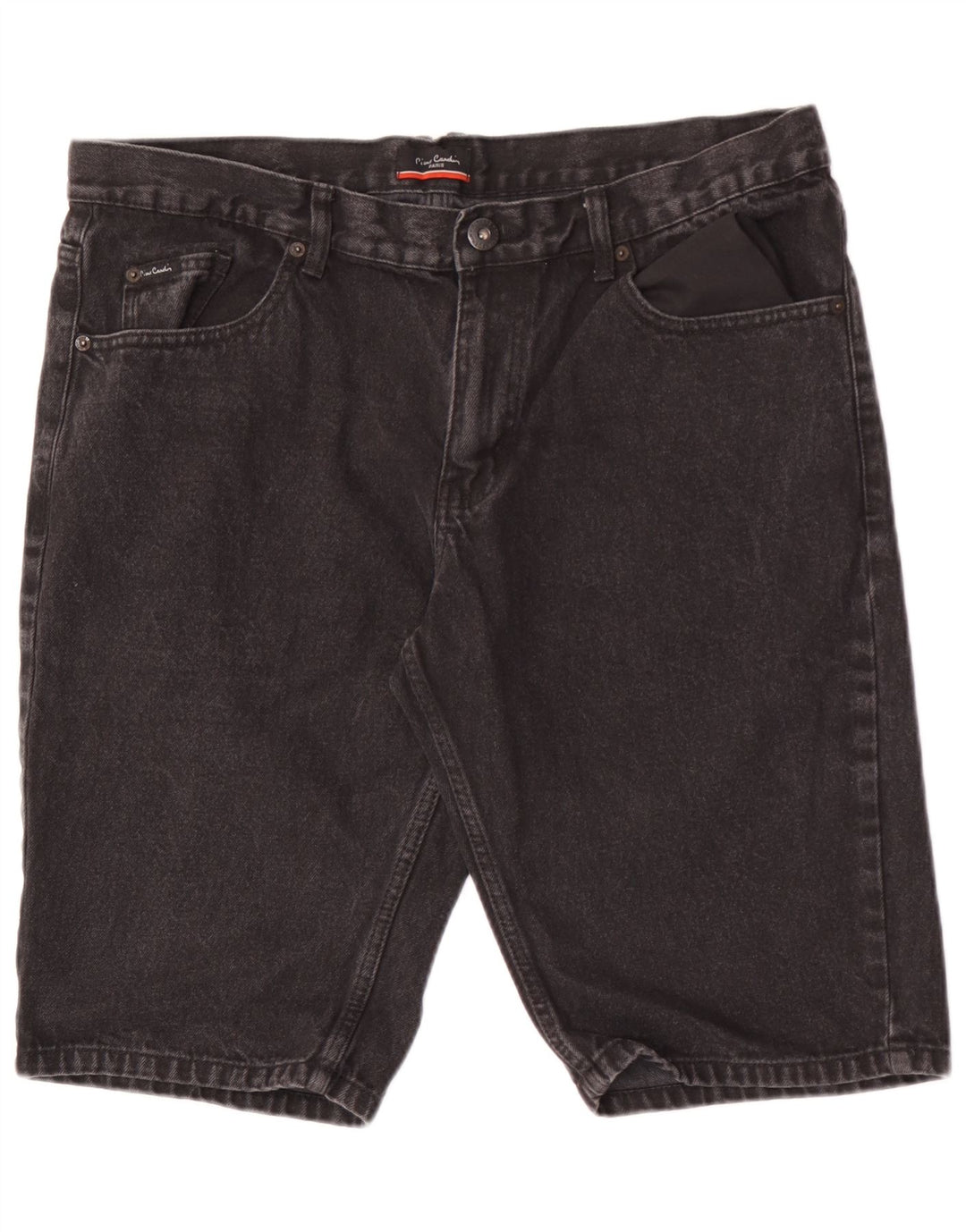 Мужские джинсовые шорты Pierre Cardin W36, большие черные, хлопок
