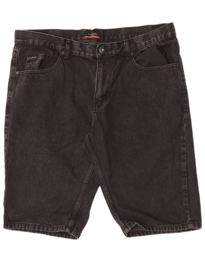Мужские джинсовые шорты Pierre Cardin W36, большие черные, хлопок