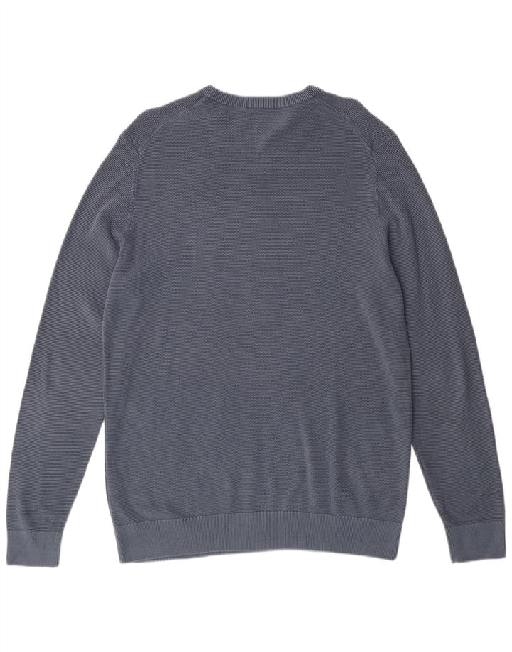 Мужской джемпер с круглым вырезом AERONAUTICA MILITARE, синий хлопок XL