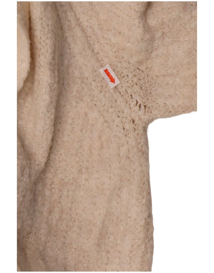MARKS & SPENCER Womens Longline Cardigan Sweater UK 16 Large Off White