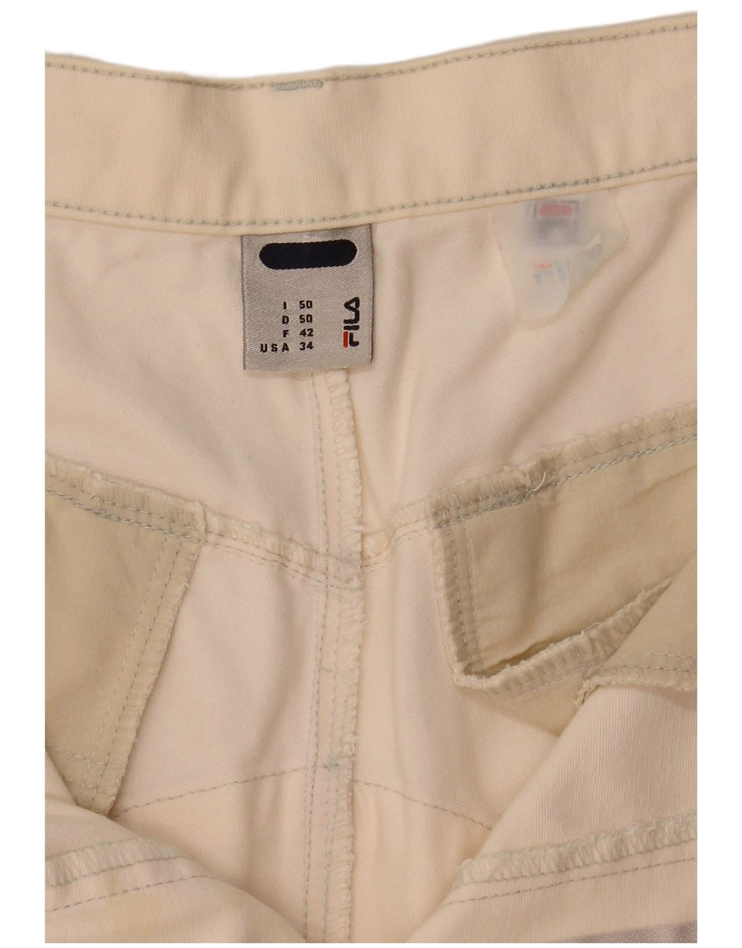 Мужские шорты чинос Fila IT 50 Large W34 Off White