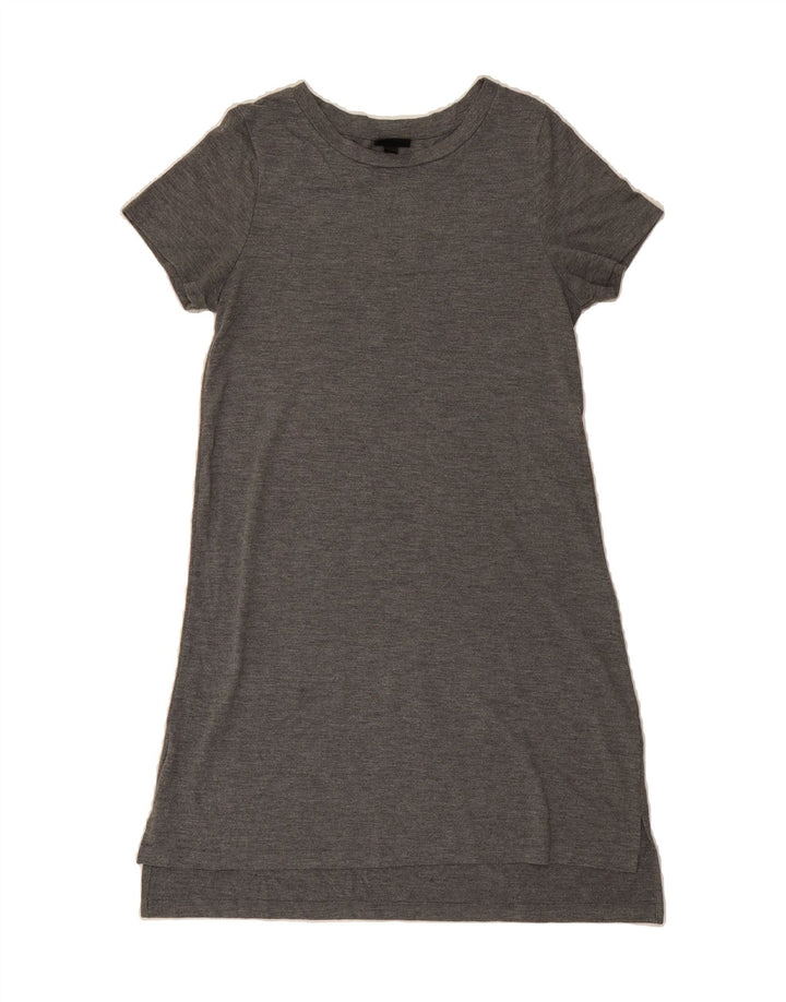 MOSSIMO Womens T-Shirt Dress UK 10 Small Grey Polyester Vintage Mossimo and Second-Hand Mossimo from Messina Hembry 