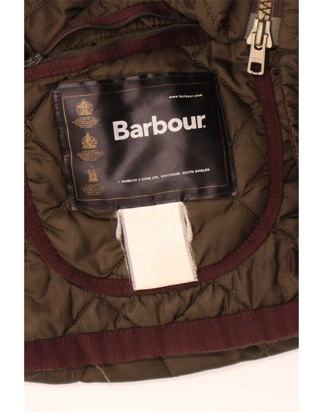 Мужская стеганая куртка Barbour, размер 42 XL, зеленая с цветными блоками